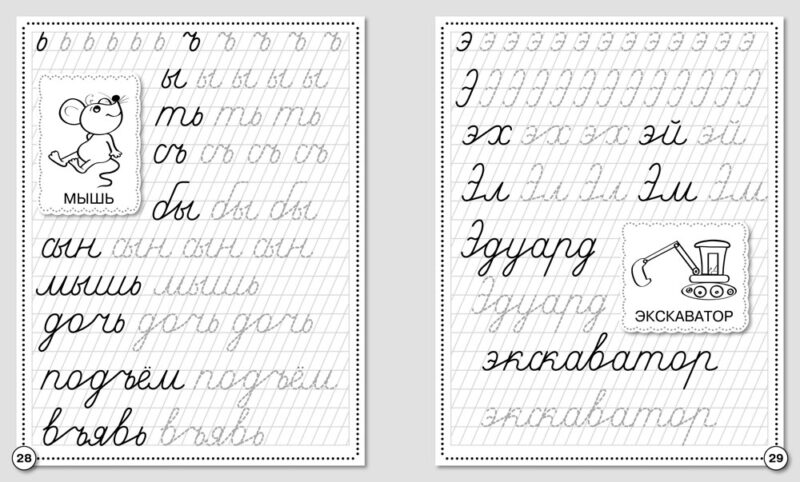 Рабочая тетрадь дошкольника "Прописи. Развиваем навыки письма" в цветной обложке