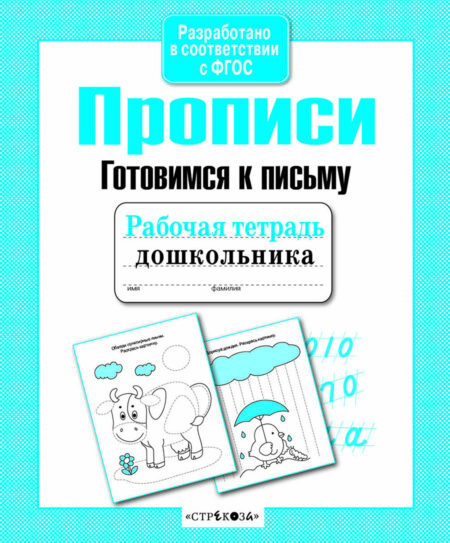 Рабочая тетрадь дошкольника "Прописи. Готовимся к письму"