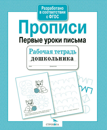 Прописи "Первые уроки письма". Рабочая тетрадь дошкольника