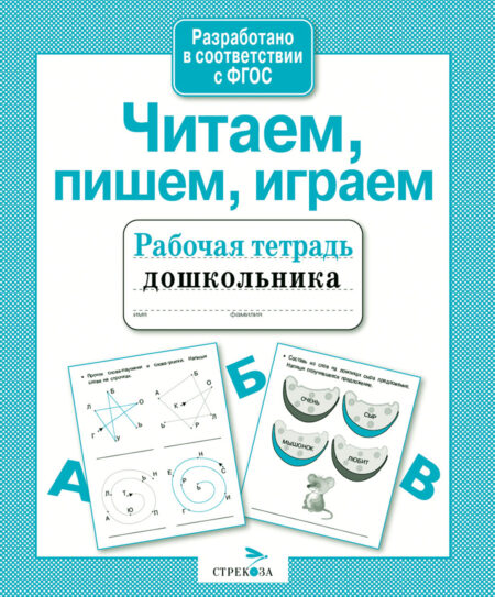 Рабочая тетрадь дошкольника "Читаем, пишем, играем"