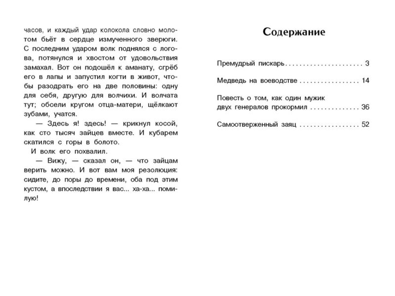 Книга для детей "Сказки. Салтыкова - Щедрина" для внеклассного чтения
