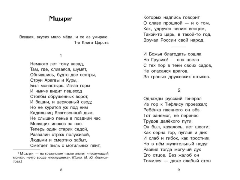 Книга для детей "Бородино" Михаила Лермонтова для внеклассного чтения