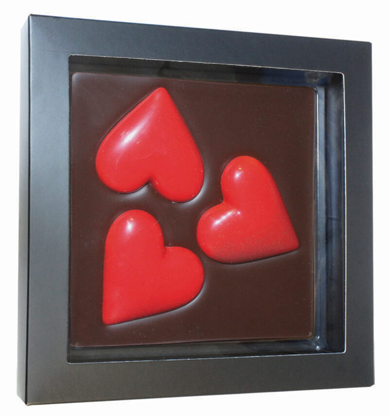 Шоколад CHOCBAR XL DE LUXE "Три сердца", 300г
