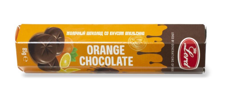 Шоколад молочный "Лорд" со вкусом "Апельсин" 85гр