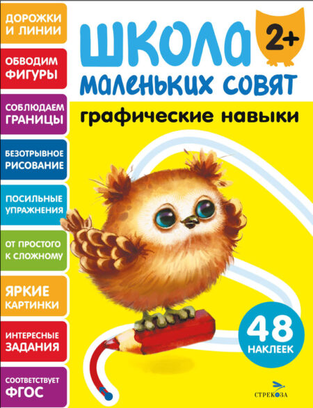 Графические навыки. Школа маленьких совят 2+