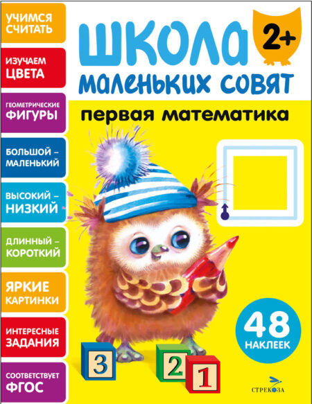Первая математика. Школа маленьких совят 2+