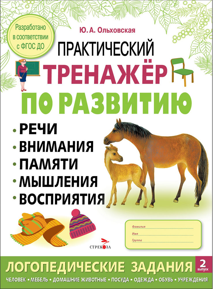 Практический тренажер по развитию речи, внимания. Выпуск 2. Рабочая тетрадь