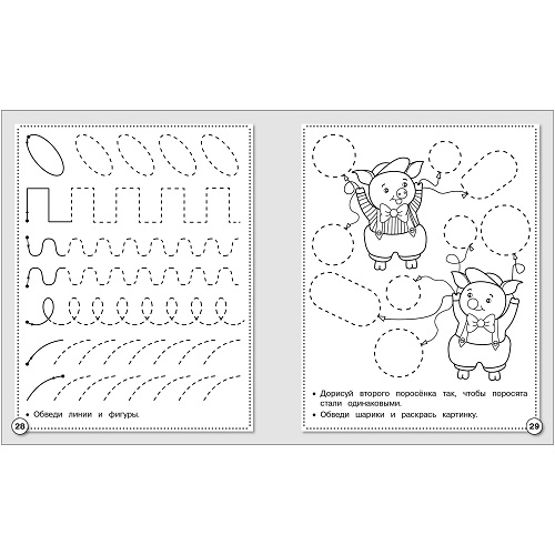 Первые уроки. Рабочая тетрадь. Прописи. Развиваем графические навыки